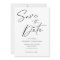 Minimalist Modern Elegant Wedding Save The Date