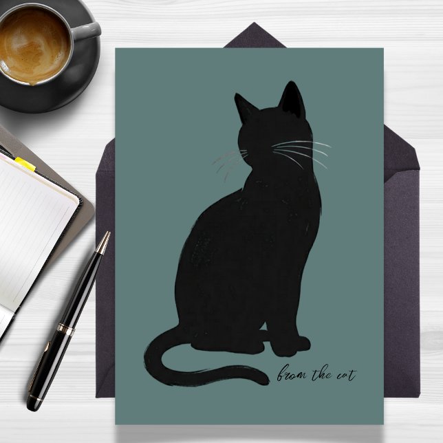 Minimalist Modern From the Cat Flat Card (Minimalist Modern From the Cat Flat Card)