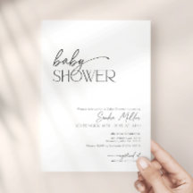 Minimalist Modern Gender Neutral Baby Shower