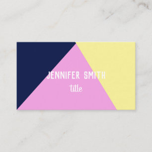 minimalist modern geometric custom business card