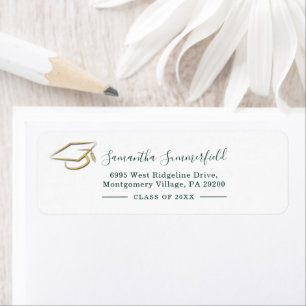 Minimalist Modern Graduation 2026 Return Address