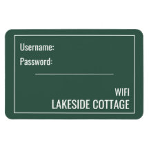 Minimalist Modern Green Vacation Rental Wifi