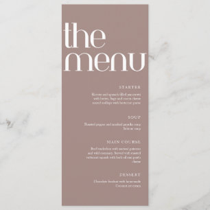 Minimalist Modern Handwriting Wedding Dinner Menu