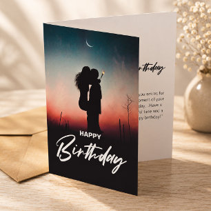 Minimalist Modern Happy Birthday Greeting Photo 