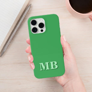 Minimalist Modern Initial Monogram iPhone 13 Case