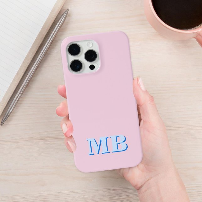 Minimalist Modern Initial Monogram Case-Mate iPhone Case (Creator Uploaded)