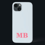 Minimalist Modern Initial Monogram iPhone 13 Case<br><div class="desc">Minimalist Modern Initial Monogram Phone Case. Create your own personalized iPhone Case with custom initial name.</div>