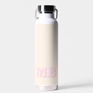Minimalist Modern Initial Monogram Water Bottle