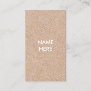 Minimalist Modern Kraft Vertical Business Card