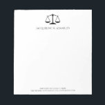 Minimalist Modern Lady Justice Scale Lawyer Law JD Notepad<br><div class="desc">This is a Minimalist Modern Lady Justice Scale Lawyer Law JD Notepad!</div>