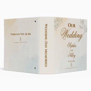 Minimalist Modern Line art Wedding Binder