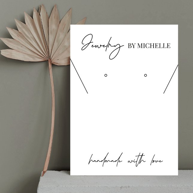 Minimalist Modern Logo Jewellery Display Cards (Creator Uploaded)