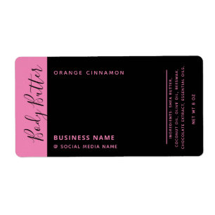 Minimalist modern luxury typography black pink