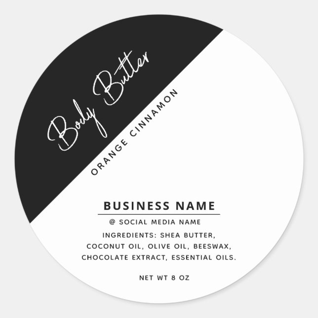 Minimalist modern luxury typography white  label (Front)