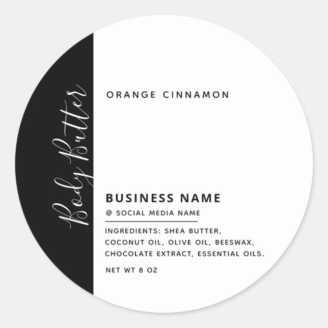 Minimalist modern luxury typography white  label (Front)