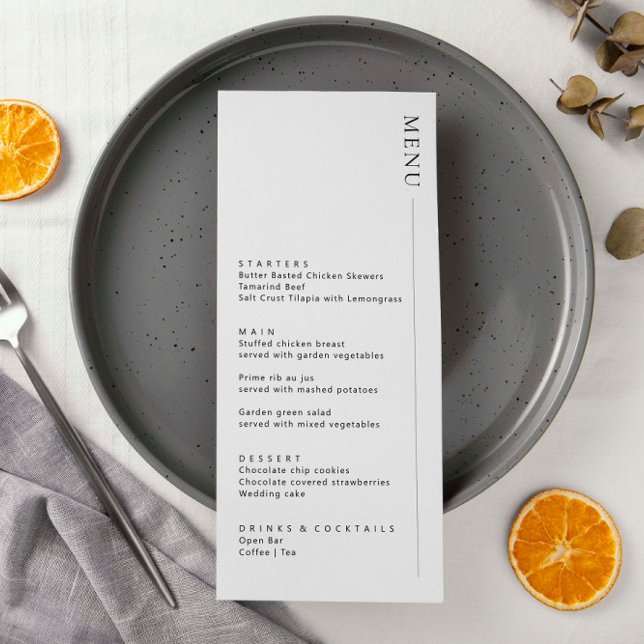 Minimalist Modern Menu (Creator Uploaded)
