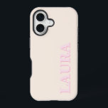 Minimalist Modern Monogram iPhone 16 Case<br><div class="desc">Minimalist Modern Monogram Phone Case. Create your own personalized iPhone Case with custom name monogram.</div>