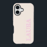 Minimalist Modern Monogram iPhone 16 Case<br><div class="desc">Minimalist Modern Monogram Phone Case. Create your own personalized iPhone Case with custom name monogram.</div>
