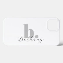 Minimalist Modern Monogram Script Name 