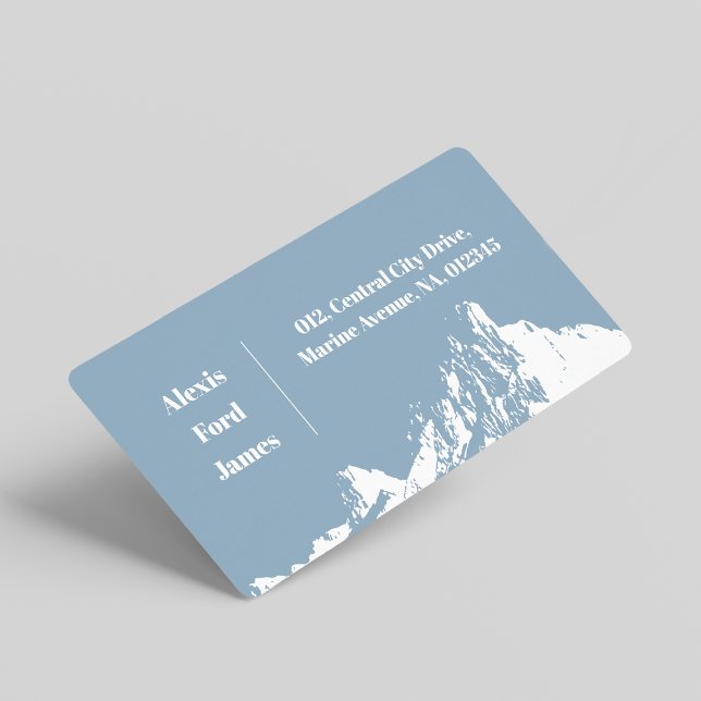 Minimalist Modern Mountain Icy Blue (Creator Uploaded)