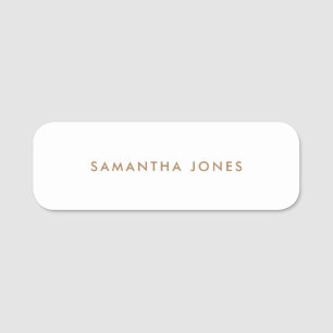 Minimalist Modern Name Tag