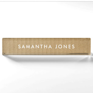 Minimalist Modern Nameplate