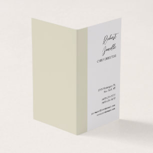Minimalist Modern Pastel White Colour Personalized Business Card