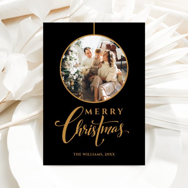 Minimalist Modern Photo Christmas Holiday Card (Creator Uploaded)