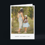 Minimalist Modern Photo Simple Mother's Day Card<br><div class="desc">Minimalist Modern Photo Simple Mother's Day Card</div>