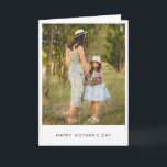Minimalist Modern Photo Simple Mother's Day Card<br><div class="desc">Minimalist Modern Photo Simple Mother's Day Card</div>