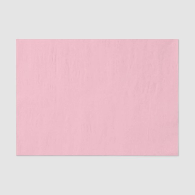 Minimalist Modern Pink Solid Colour Tissue Paper (Front)