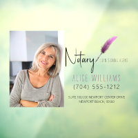 Minimalist Modern Pink & White Notary Photo