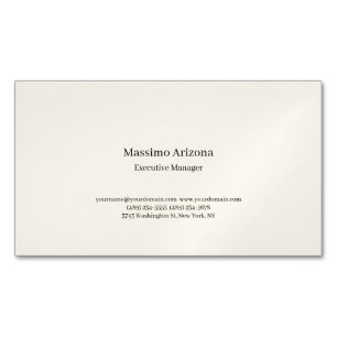 Minimalist Modern Plain Magnetic Business Card