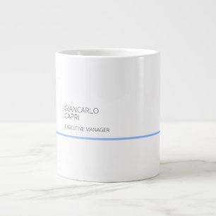 Minimalist Modern Plain Simple Unique Special Large Coffee Mug