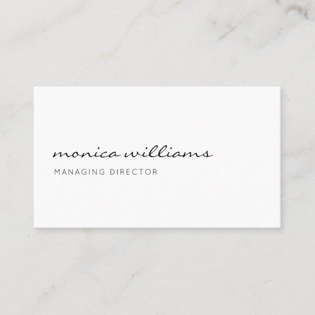 Minimalist Modern Professional Business Card (Front)