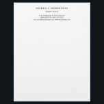 Minimalist Modern Professional Creative Letterhead<br><div class="desc">You can change the fonts, colours, backgorund with easy to use tool.</div>