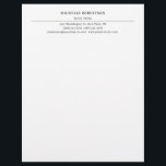 Minimalist Modern Professional Creative Letterhead<br><div class="desc">You can change the fonts,  colors,  backgorund with easy to use tool.</div>