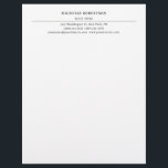 Minimalist Modern Professional Creative Letterhead<br><div class="desc">You can change the fonts,  colors,  backgorund with easy to use tool.</div>