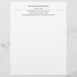 Minimalist Modern Professional Creative Letterhead