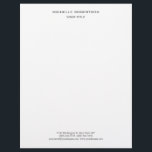 Minimalist Modern Professional Creative Letterhead<br><div class="desc">You can change the fonts,  colours,  backgorund with easy to use tool.</div>