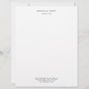Minimalist Modern Professional Creative Letterhead