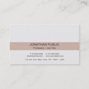 Minimalist Modern Professional Elegant Plain Luxe Business Card