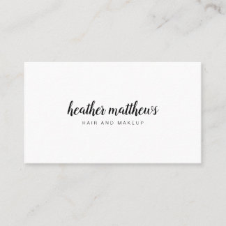 Minimalist Modern Professional Hand Lettered Business Card