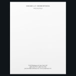 Minimalist Modern Professional Letterhead<br><div class="desc">You can change the fonts,  colours,  background with easy to use tool.</div>