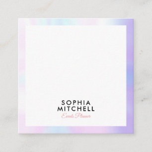 Minimalist Modern Professional Pearl Border Square Business Card