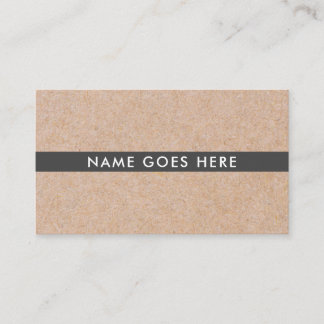 Minimalist Modern Rustic Kraft Business Card