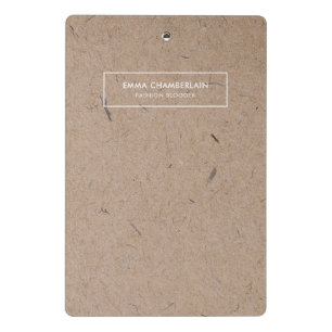 Minimalist Modern Rustic Kraft Paper Mini Clipboard