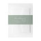 Minimalist Modern Sage Green Invitation Belly Band