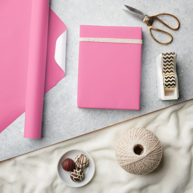 Minimalist Modern Salmon Pink Wrapping Paper (Crafts)