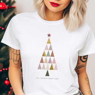 Minimalist Modern Scandi Simple Christmas Tree T-Shirt